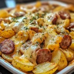 Cheesy Ranch Potatoes and Smoked Sausage