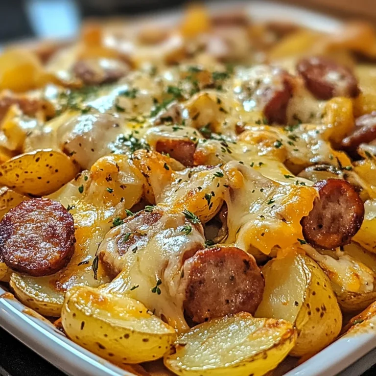 Cheesy Ranch Potatoes and Smoked Sausage