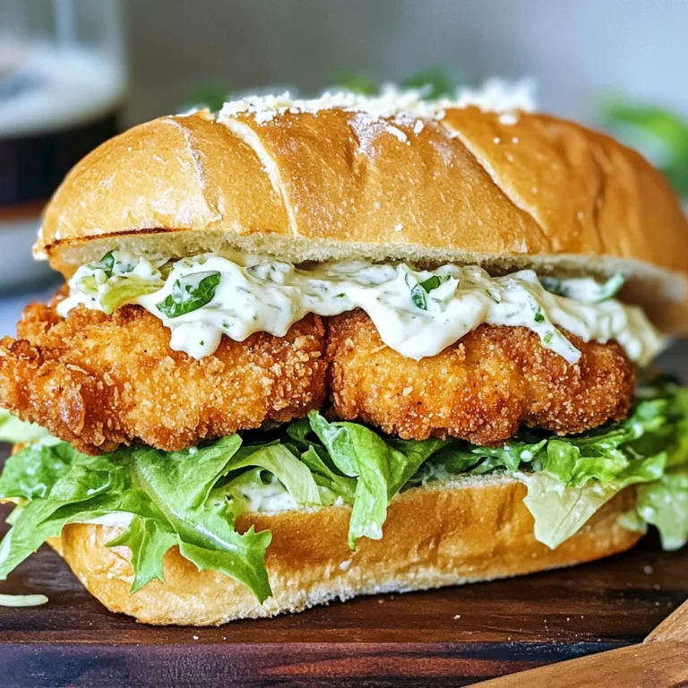 Crispy Chicken Caesar Sandwich