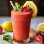 Frozen strawberry lemonade