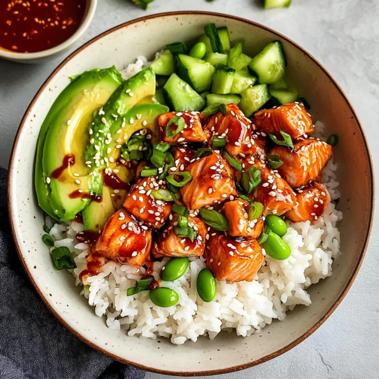 Honey Sriracha Salmon Bowls