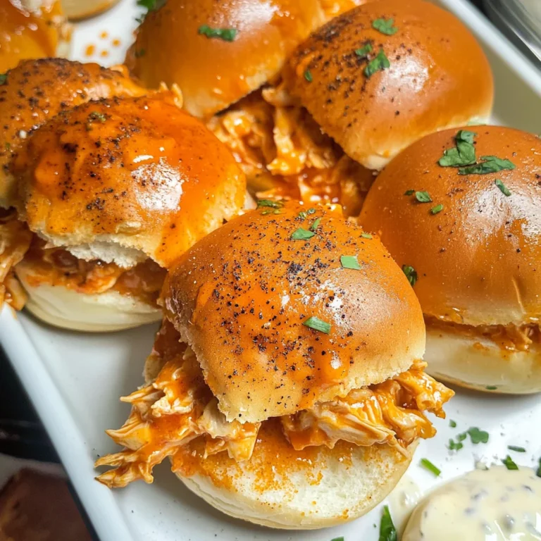 Spicy Buffalo Chicken Sliders