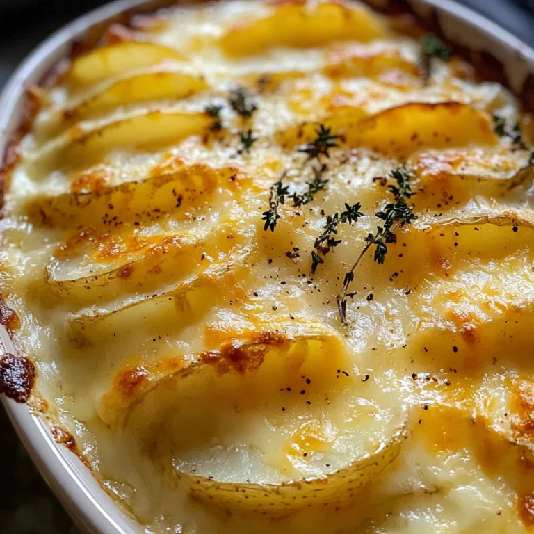 Cheesy Garlic Potatoes Gratin – Easy & Creamy Recipe