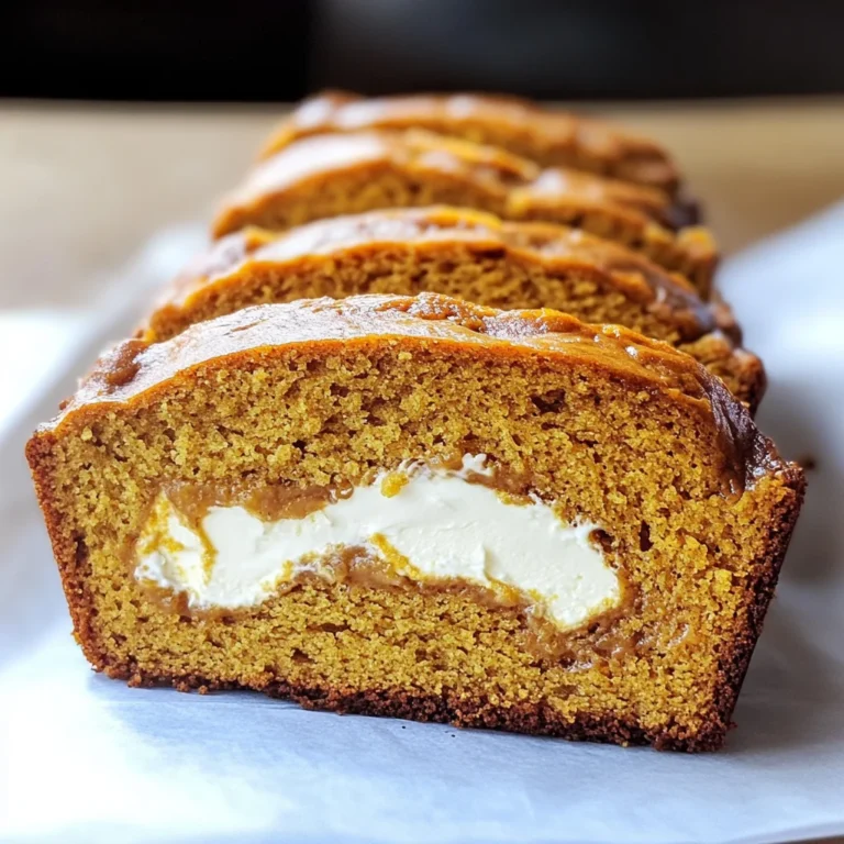 Cream Cheese-Filled Pumpkin Bread