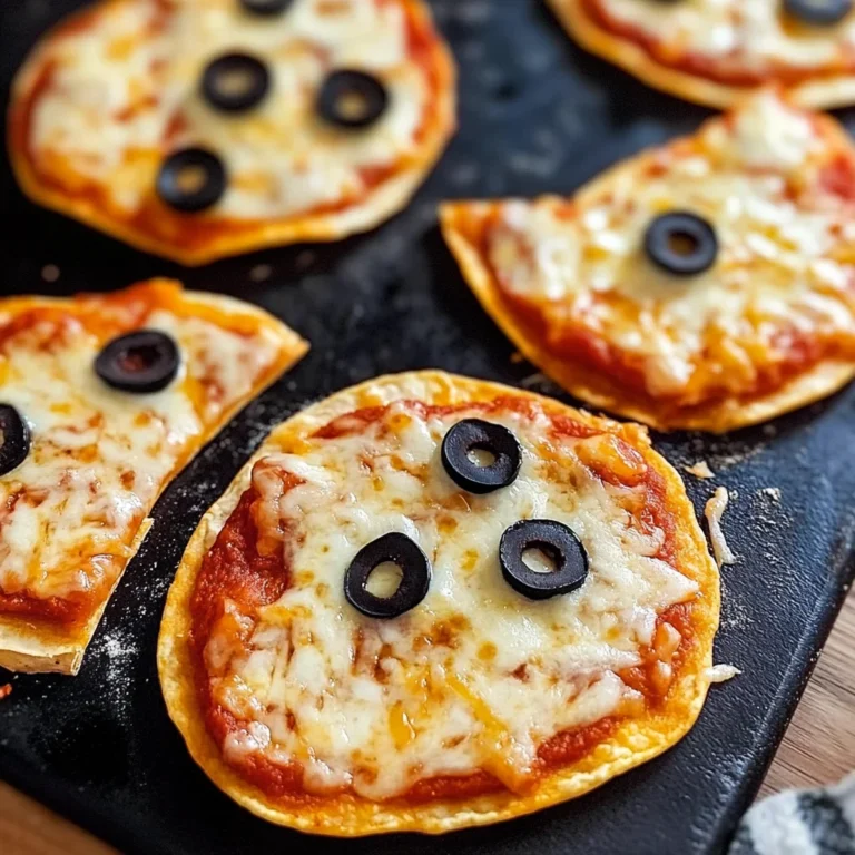 Easy Mini Halloween Pizzas