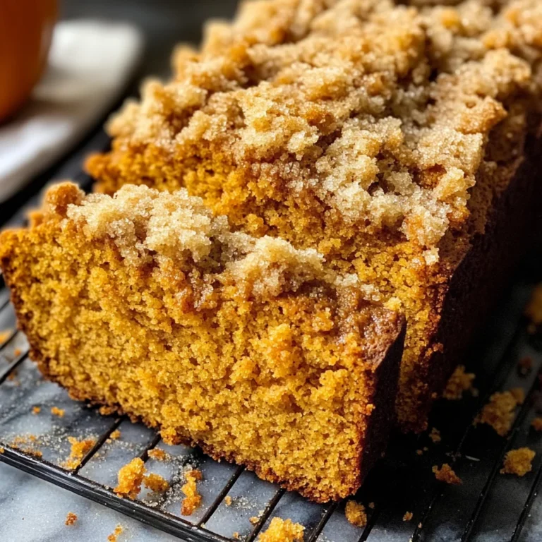 Easy Pumpkin Bread with Crumb Topping