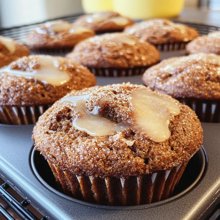 Glazed Gingerbread Muffins