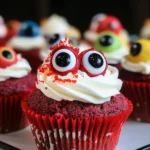 Halloween Augapfel Cupcakes