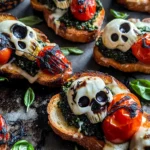 Halloween Bruschetta Appetizer