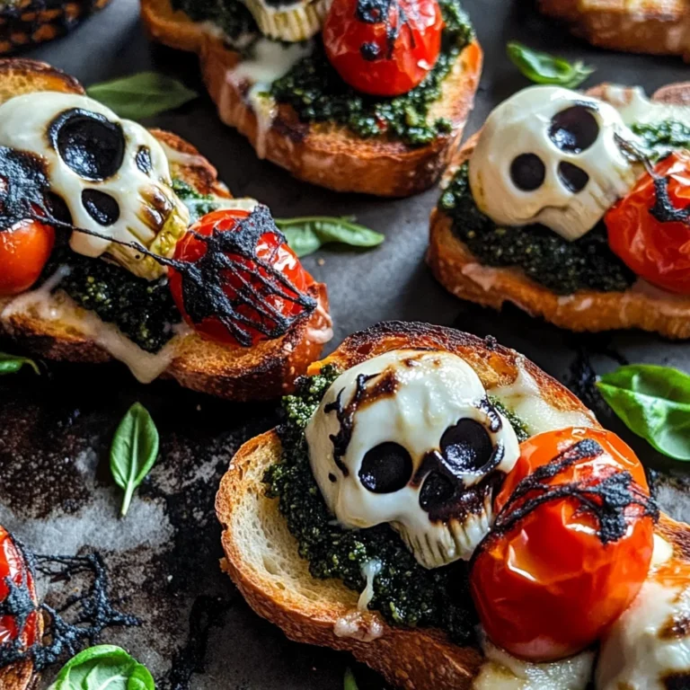 Halloween Bruschetta Appetizer