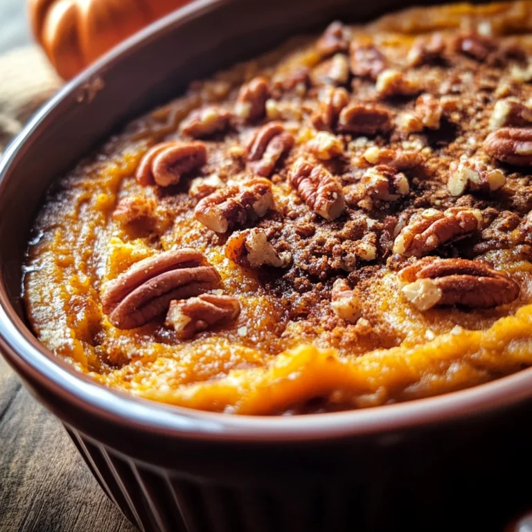 Pumpkin Pecan Cobbler