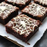 Spider Web Brownies