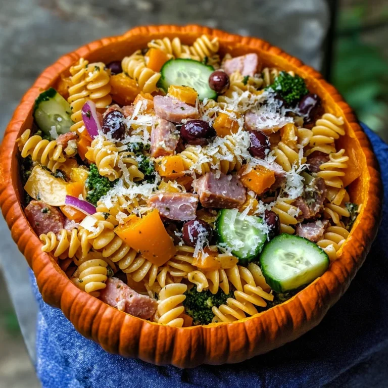UpChuckin' Pumpkin Loaded Pasta Salad